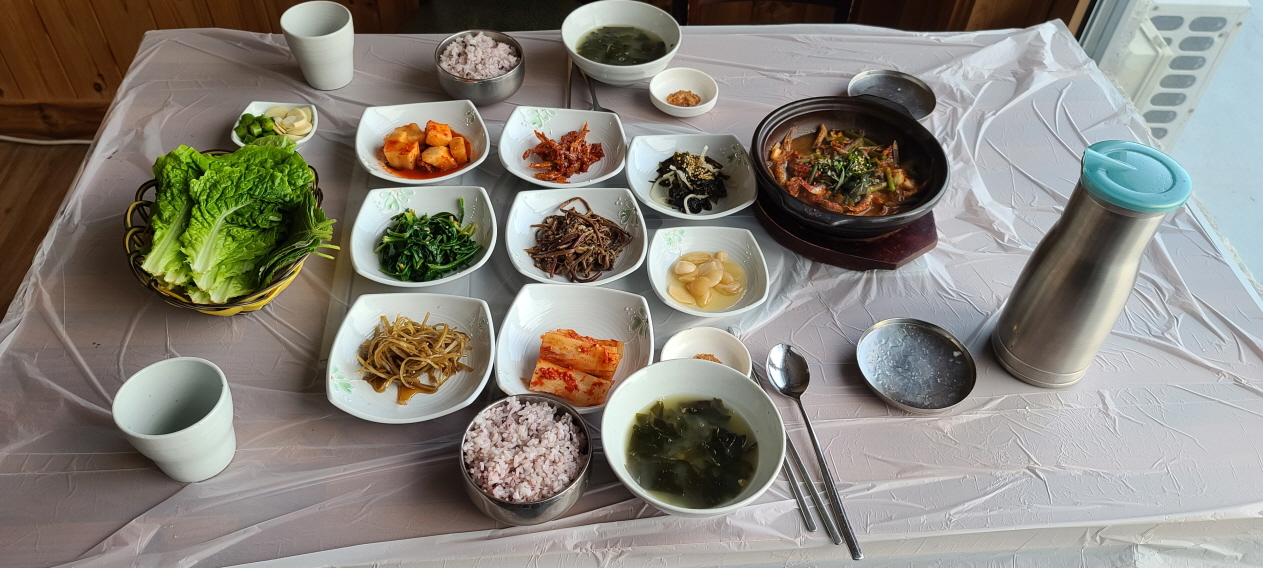 어부림의 멸치 요리
