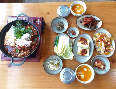 명도암수다뜰 음식2