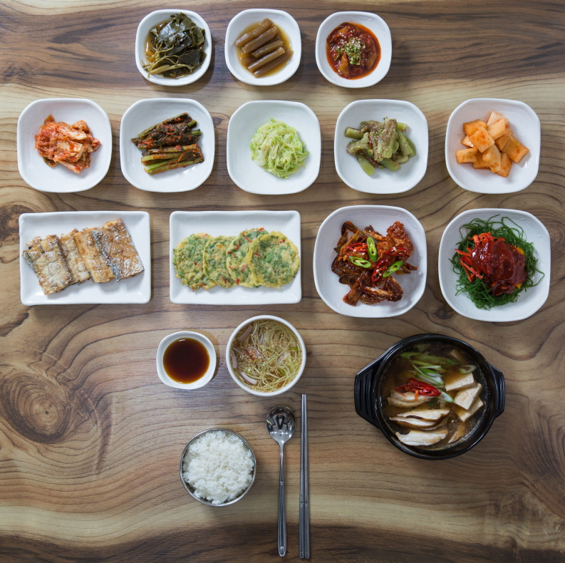 비렁길 자연밥상 음식